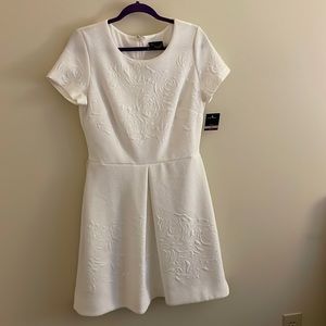 NWT white A-line dress